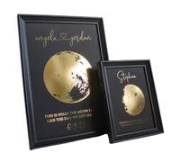 Personalized Moon Phase Photo Frame Gift, This is What The Moon Looked Like On The Day We Met/wedded/Engaged