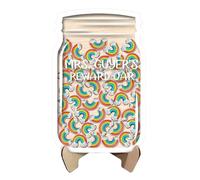 Personalized Moon Star Reward Jar, 21 X 13.7 Cm Wooden Acrylic Container Featuring Magnetic Chart, Classroom Incentive Behavior Tracker, Toilet Training Motivational Gift Suitable For Students