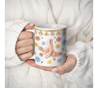 Personalized Mothers Day Gifts, Custom 2D Mug, You Hold My Hand Ceramic Coffee Cup with Name, Mother's Day Birthday Gifts for Mom Grandma Daughter