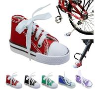 Personalized Moto Foot Support Small Shoe Motorbike Side Stand Kickstand Extension Pad,1pc Motorcycle Stand Cute Mini Canvas Shoes Side Stand Motorbike Accessories,Motorcycle Kickstand Shoe (Red)