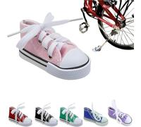 Personalized Moto Foot Support Small Shoe Motorbike Side Stand Kickstand Extension Pad,1pc Motorcycle Stand Cute Mini Canvas Shoes Side Stand Motorbike Accessories,Motorcycle Kickstand Shoe (Pink)