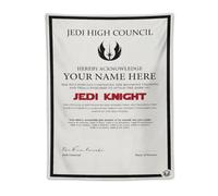 Personalized Movie Star The Wars Jedi for Knight Certificate Posters Wall Tapestry Art Picture Print Modern Family Bedroom Decor Tapestries 30"x40"