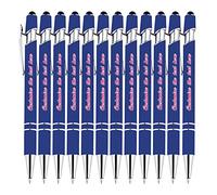 Personalized Multi-Function Ballpoint Pens, Compatible with Most Touchscreen Devices, Personalized Blue Ballpoint Pen, Visually Attractive, Custom Ballpoint Pen with Company Name, Logo and Url, 120PCS