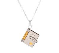 Personalized My Little Star Book Necklace for Daughter,My Incredible Daughter Little Star Book Necklace,Openable 6Pages of Engraved Information Books Necklaces Carries Everlasting Love,Adjustable