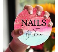 Personalized Nail Art Photo Props, Nail Art Display Tray, Nail Art Display Tray with Social Media, Gift for Nail Technician