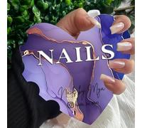 Personalized Nail Prop, Gift for Nail Techs, Custom Nailfie Disk, Beauty Salon Prop, Nailfie Acrylic Sign for Social Media Picture Prop(Color 11)