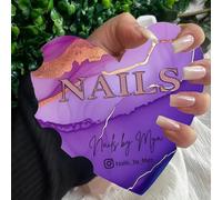 Personalized Nail Prop, Gift for Nail Techs, Custom Nailfie Disk, Beauty Salon Prop, Nailfie Acrylic Sign for Social Media Picture Prop(Color 7)