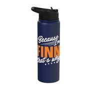 Personalized Name, Because I'm Finn That's Why Stainless Steel Insulated Water Bottle