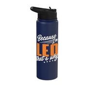 Personalized Name, Because I'm Leo That's Why Stainless Steel Insulated Water Bottle