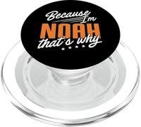 Personalized Name, Because I'm Noah That's Why PopSockets PopGrip for MagSafe