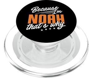 Personalized Name, Because I'm Noah That's Why PopSockets PopGrip for MagSafe