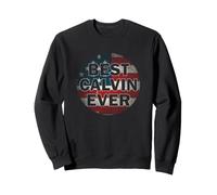 Personalized Name Calvin I Love Calvin USA vintage Style Sweatshirt