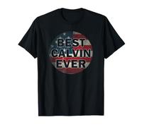 Personalized Name Calvin I Love Calvin USA Vintage Style T-Shirt
