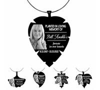 Personalized Name Date Memorial Tree Dedication Tag Planted In Loving Memory Forever In Our Hearts Memorial Hanging Marker Seedling Marker Sign Maple Tree Leaf Sympathy Gift for Dad Mom Family Friends