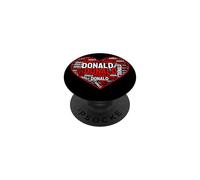 Personalized Name Donald I love Donald vintage PopSockets Adhesive PopGrip