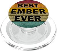 Personalized Name Ember I love Ember Retro vintage Style PopSockets PopGrip for MagSafe