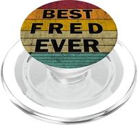 Personalized Name Fred I love Fred Retro vintage Style PopSockets PopGrip for MagSafe