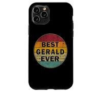 Personalized Name Gerald I love Gerald Retro vintage Style Case for iPhone 11 Pro