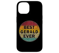 Personalized Name Gerald I love Gerald Retro vintage Style Case for iPhone 14