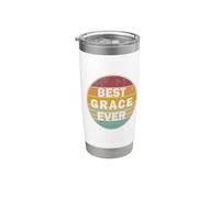 Personalized Name Grace I Love Grace Retro Vintage Style Stainless Steel Insulated Tumbler