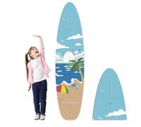 Personalized Name Growth Chart, Surfboard Children's Height Growth Chart Wall Board, Precision Height Measuring Instrument for Nursery Room, 62.5" x 14.9"