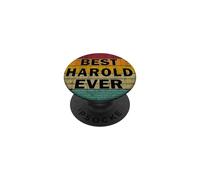 Personalized Name Harold I love Harold Retro vintage Style PopSockets Adhesive PopGrip