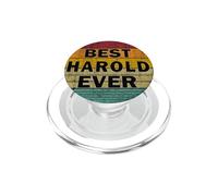 Personalized Name Harold I love Harold Retro vintage Style PopSockets PopGrip for MagSafe