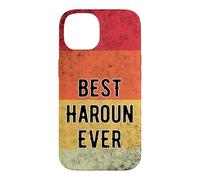 Personalized Name Haroun I love Haroun Retro vintage Style Case for iPhone 14