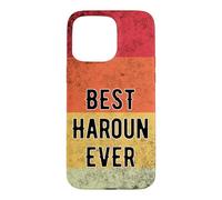Personalized Name Haroun I love Haroun Retro vintage Style Case for iPhone 15 Pro Max
