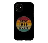 Personalized Name Iris I love Iris Retro vintage Style Case for iPhone 11