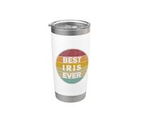 Personalized Name Iris I Love Iris Retro Vintage Style Stainless Steel Insulated Tumbler