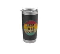 Personalized Name Iris I Love Iris Retro Vintage Style Stainless Steel Insulated Tumbler