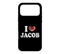 Personalized Name Jacob I love Jacob vintage Case for iPhone 17 Pro Max