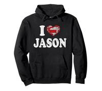 Personalized Name Jason I love Jason vintage Pullover Hoodie