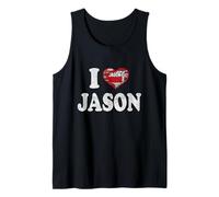 Personalized Name Jason I Love Jason Vintage Tank Top