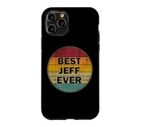 Personalized Name Jeff I love Jeff Retro vintage Style Case for iPhone 11 Pro