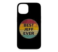 Personalized Name Jeff I love Jeff Retro vintage Style Case for iPhone 13