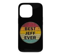 Personalized Name Jeff I love Jeff Retro vintage Style Case for iPhone 13 Pro