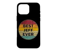 Personalized Name Jeff I love Jeff Retro vintage Style Case for iPhone 16 Pro Max