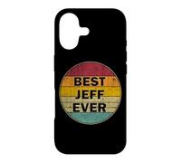 Personalized Name Jeff I love Jeff Retro vintage Style Case for iPhone 17