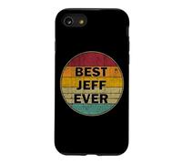 Personalized Name Jeff I love Jeff Retro vintage Style Case for iPhone SE (2020) / 7/8