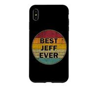 Personalized Name Jeff I love Jeff Retro vintage Style Case for iPhone XS Max