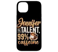 Personalized Name, Jennifer 1% Talent 99% Caffeine Case for iPhone 14 Plus