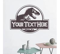 Personalized Name Jurassic Dinosaur Wall Decal for Boy Names Art Cartoon Murals Stickers Home Wall Decor Creative Custom47cm x 42cm