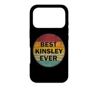 Personalized Name Kinsley I love Kinsley Retro vintage Style Case for iPhone 17 Pro