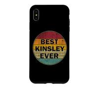 Personalized Name Kinsley I love Kinsley Retro vintage Style Case for iPhone XS Max