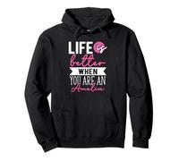 Personalized Name, Life Is Better When You Are A Amelia Pullover Hoodie