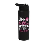 Personalized Name, Life is Better When You are A Charlotte Stainless Steel Insulated Water Bottle