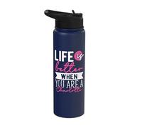 Personalized Name, Life is Better When You are A Charlotte Stainless Steel Insulated Water Bottle