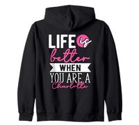 Personalized Name, Life Is Better When You Are A Charlotte Zip Hoodie